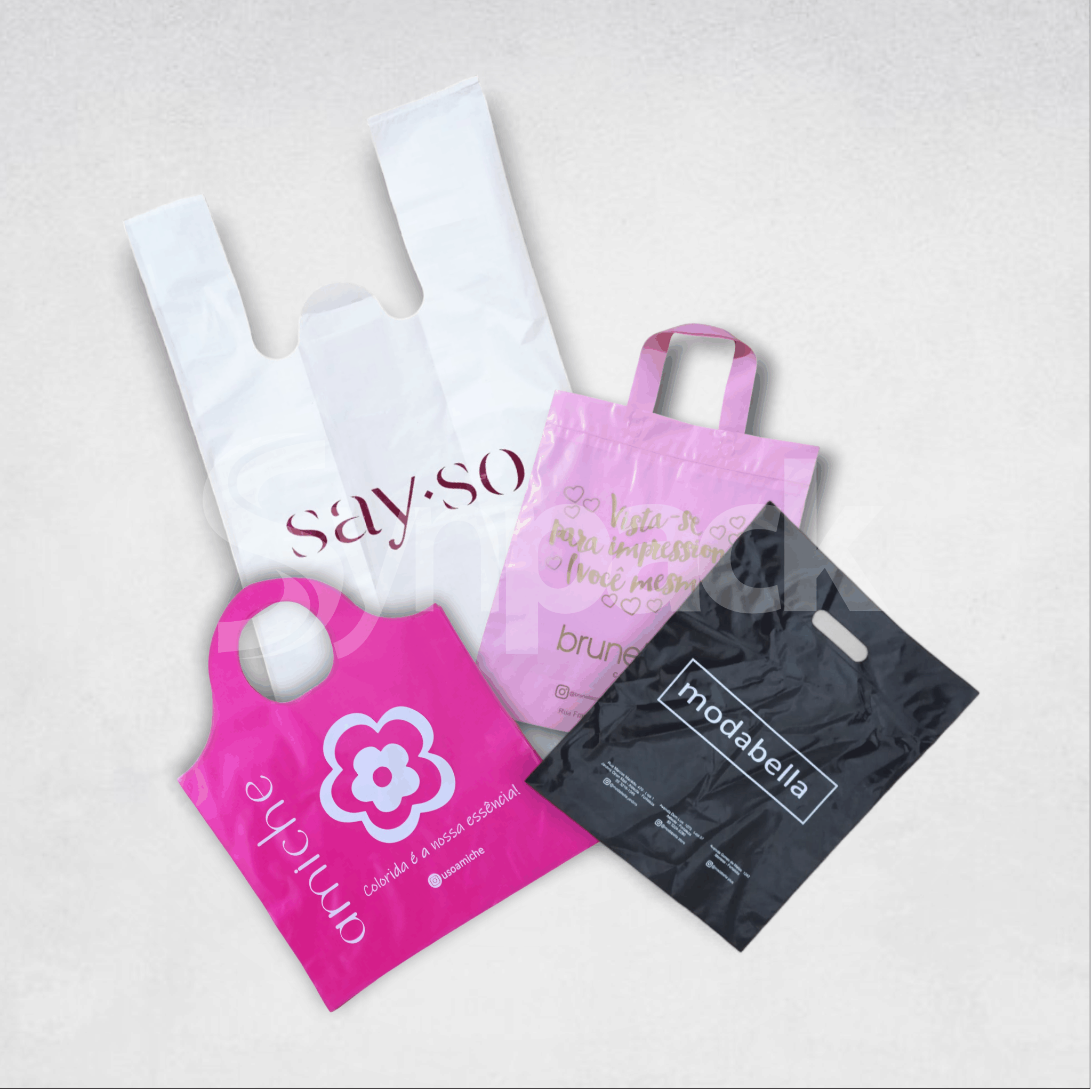 Modelos de Sacolas Plásticas Personalizadas